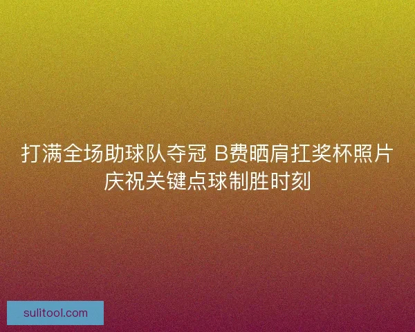 打满全场助球队夺冠 B费晒肩扛奖杯照片庆祝关键点球制胜时刻 打满全场助球队夺冠 B费晒肩扛奖杯照片庆祝关键点球制胜时刻